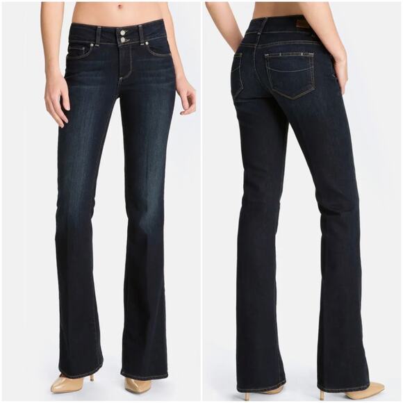 PAIGE Hidden Hills Dark Wash Flared Boot Cut Jeans Size 25 - Picture 9 of 9